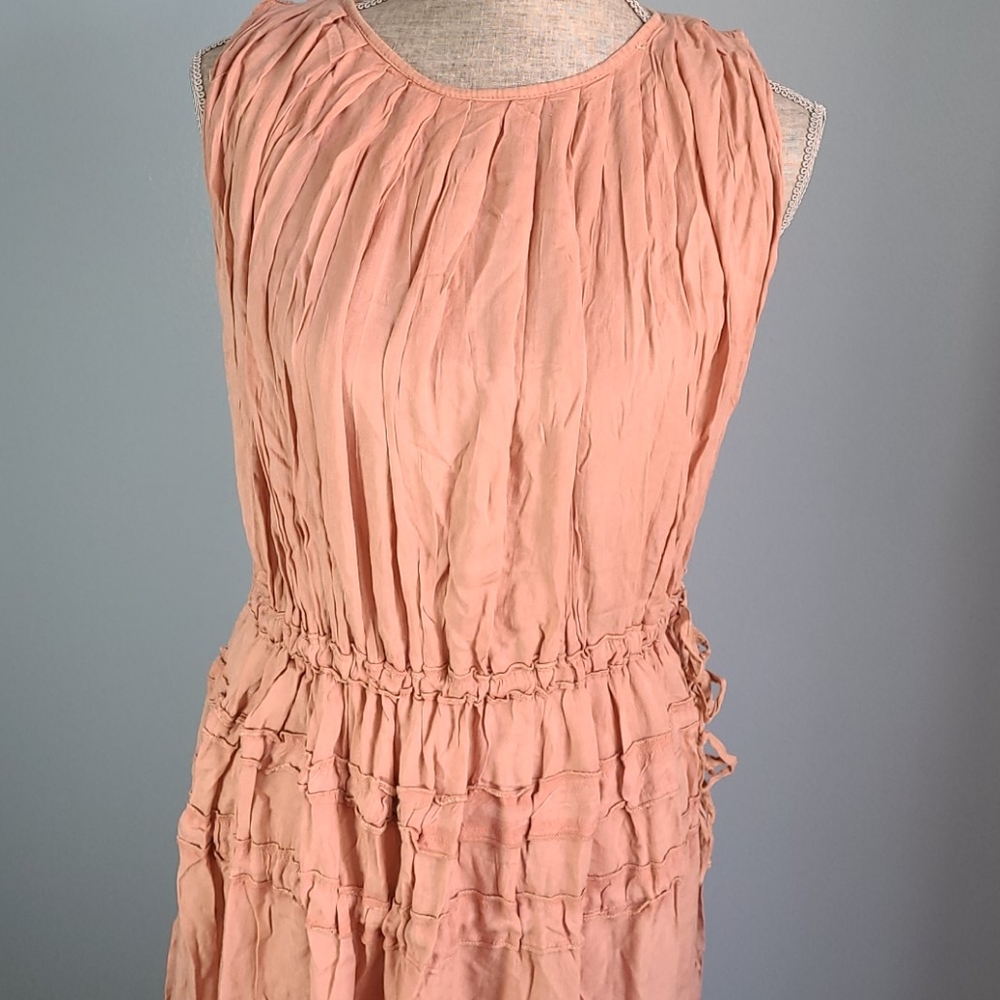 BOHO ME Smocked Waist Midi Dress, Large NWT - Picture 8 of 8